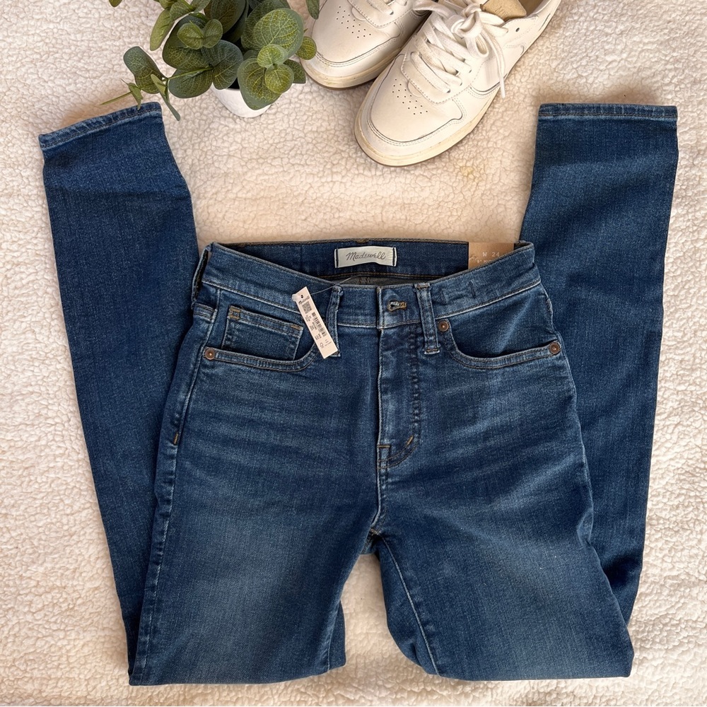 NWT Madewell 9” rise skinny jeans in Blanton wash. Size 24.